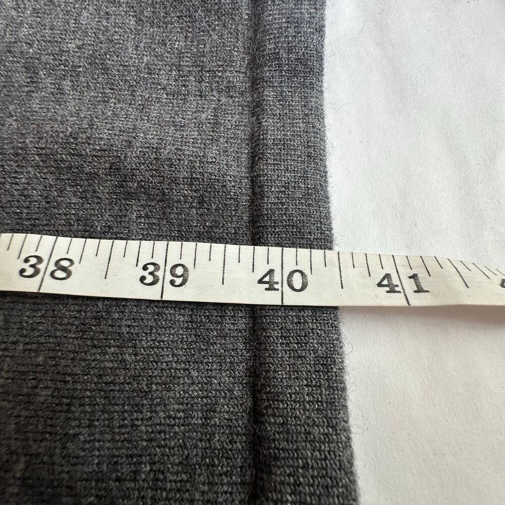 Talbots Merino Wool Turtleneck Sweater Dress Charcoal Gray S Luxury Minimalist - Picture 8 of 9